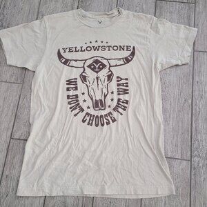 Yellowstone graphic tshirt We Don’t Choose The Way cream mens medium
